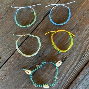 VSCO 4 PURA VIDA BRACELETS&1 ANKLET ALL EUC&NEW